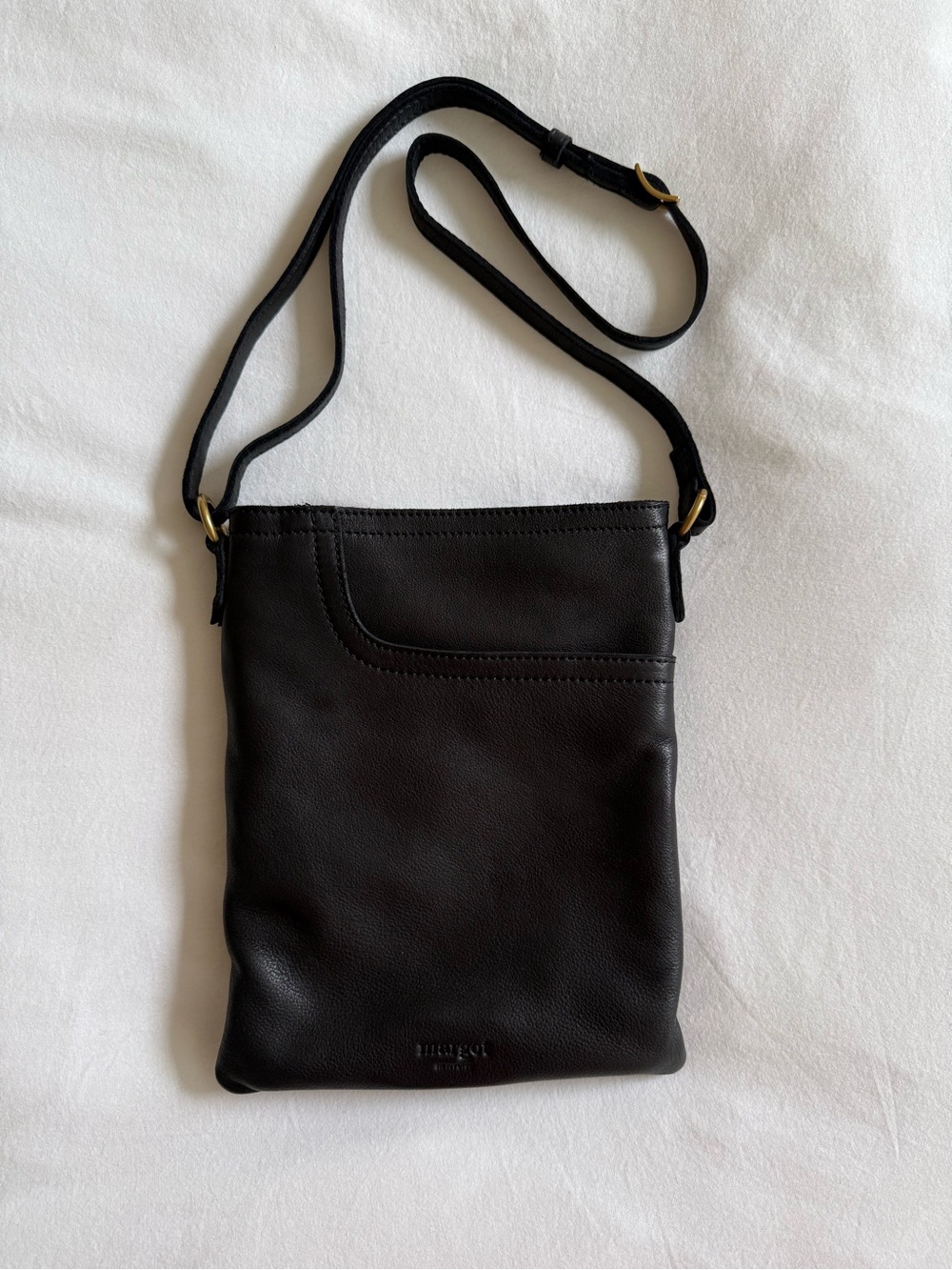 Black Leather Crossbody Purse